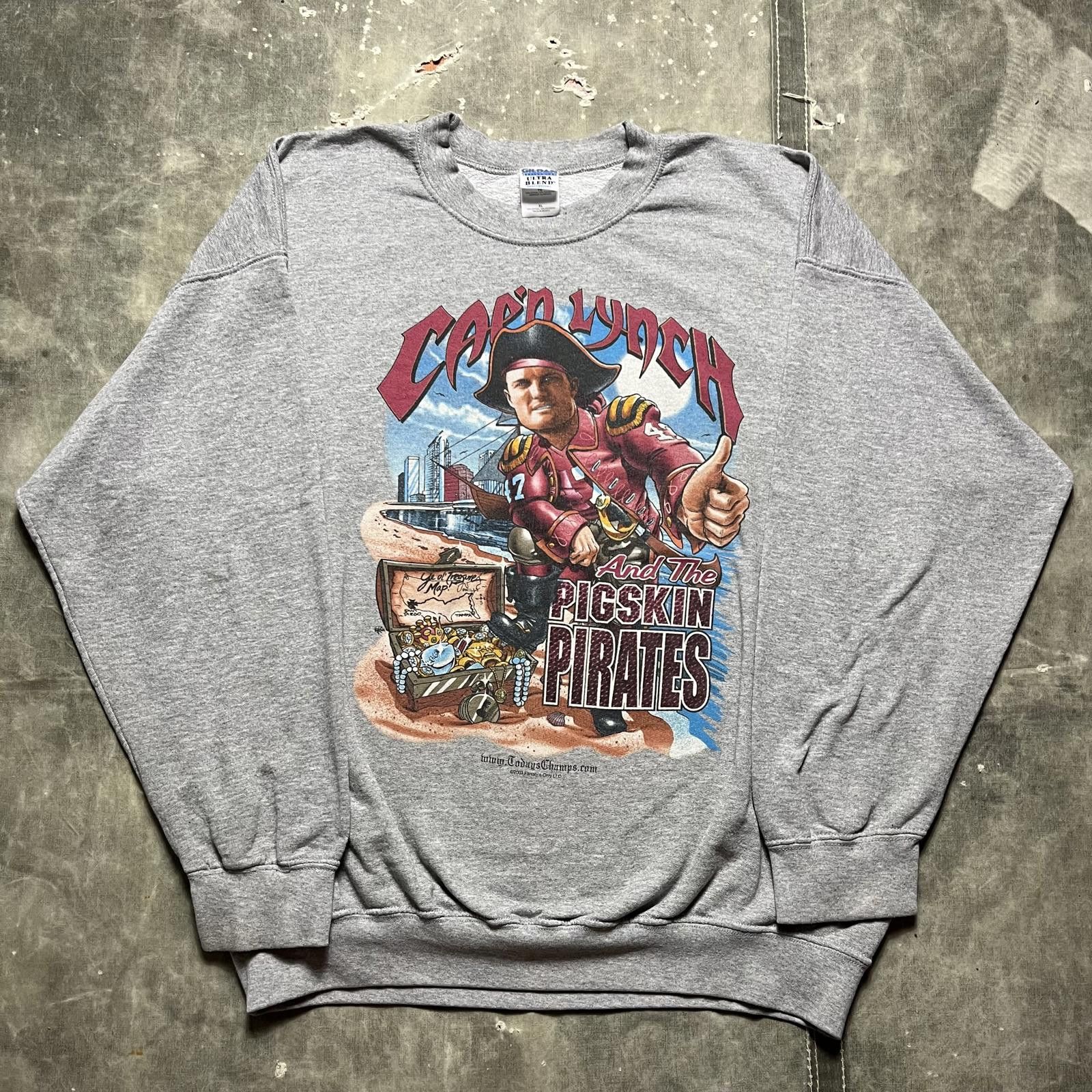 NFL × Vintage Vintage Y2K John Lynch Tampa Bay Buccaneers NFL Sweatshirt Size US XL / EU 56 / 4 - 1 Thumbnail