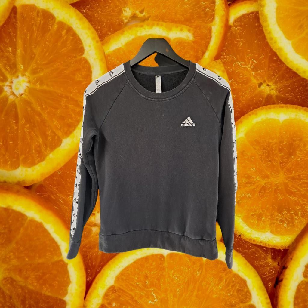Adidas Black Adidas Sweatshirt With Adidas Down the Sleeves Size S Size US S / EU 44-46 / 1 - 1 Thumbnail