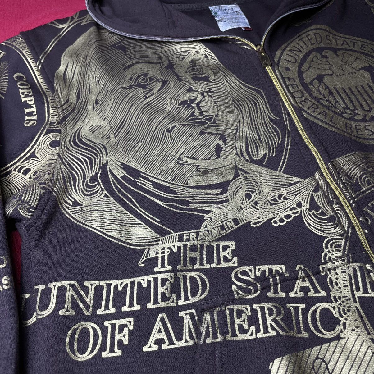 Other VTG Hundred Dollar Bill Graphic Zip Hoodie–Gold Full Print Size US L / EU 52-54 / 3 - 6 Thumbnail