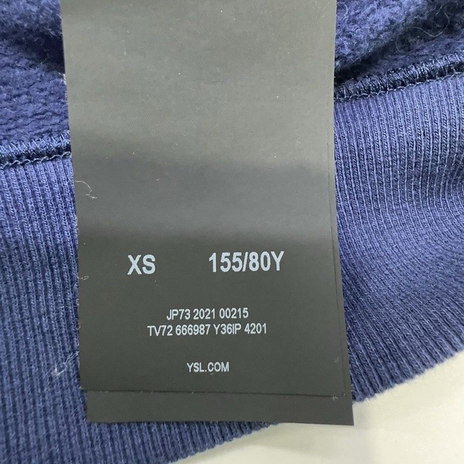 Saint Laurent Paris Saint Laurent FW21 navy blue crewneck sweatshirt Size XS / US 0-2 / IT 36-38 - 3 Thumbnail