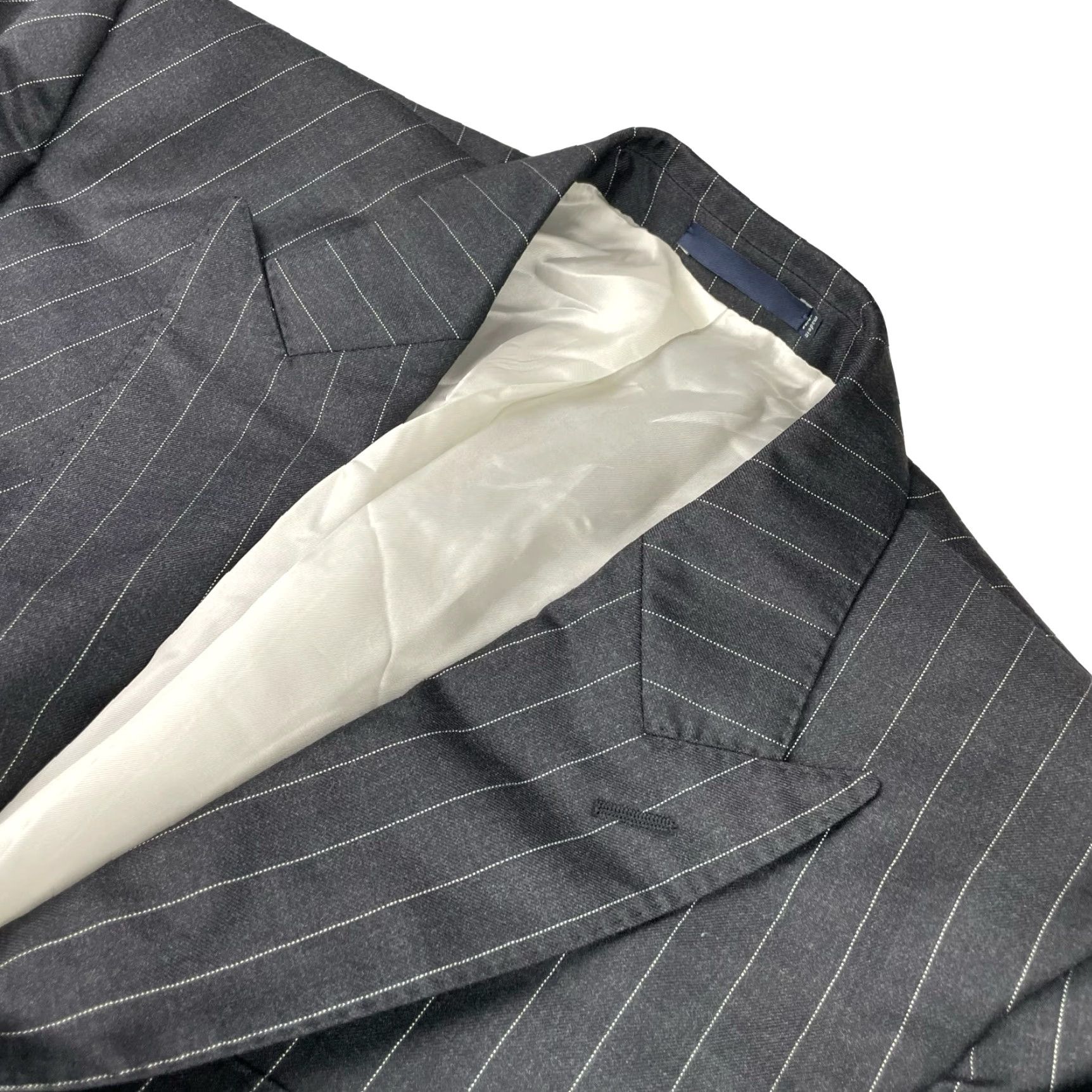 Suitsupply Suitsupply Men’s Washington SB Blazer Gray Stripe 42R Slim Wool 3-Button Notch Lapel Business Jacket Size 42R - 2 Thumbnail