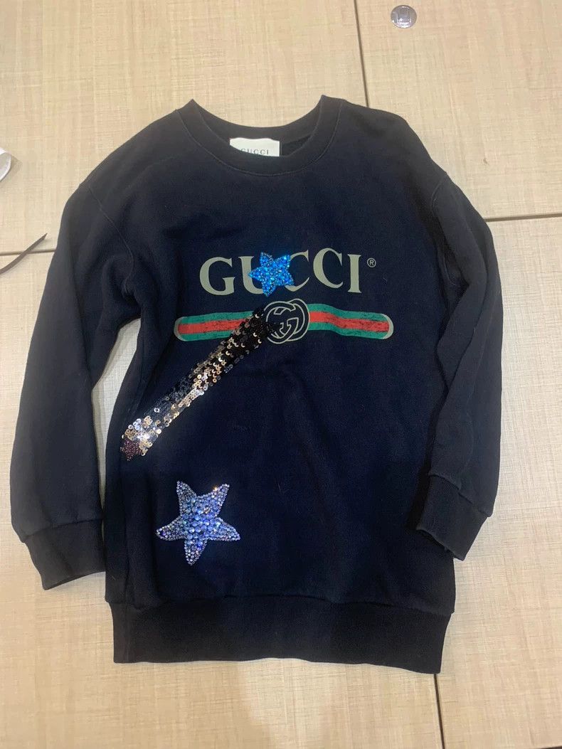 Gucci Black Sweatshirt with Sequins - dmc