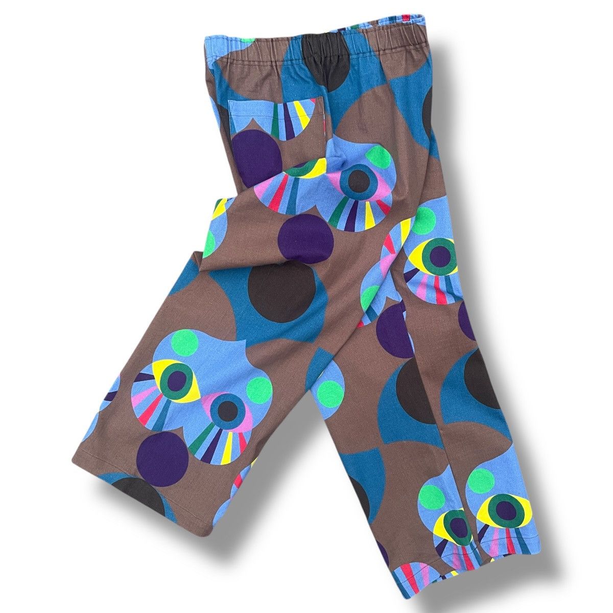 Issey Miyake RARE Issey Miyake Me Eyes AOP Graphic Print Baggy Pants Size US 28 / EU 44 - 4 Thumbnail