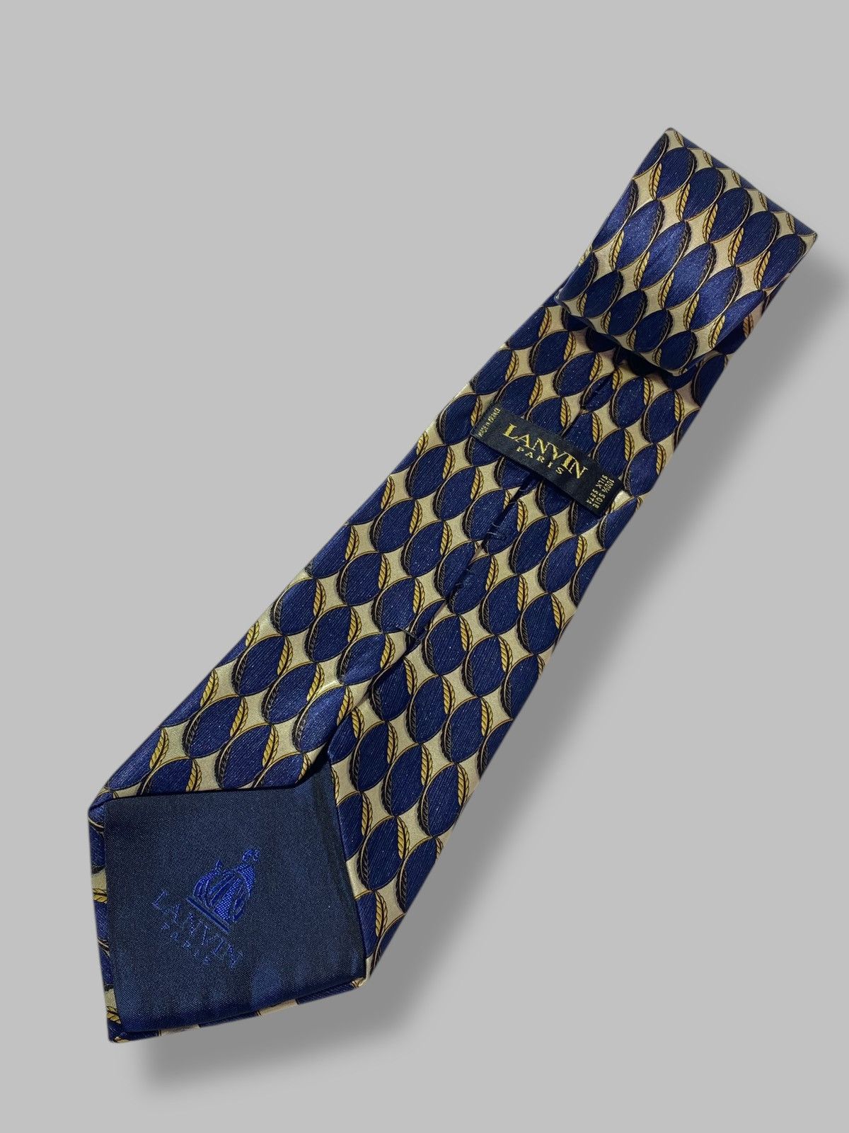 Lanvin Vintage Lanvin Silk Tie All Over Print Made in France Size ONE SIZE - 3 Thumbnail