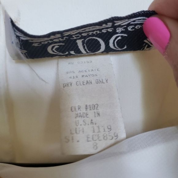 Designer Caren Desiree & Co. Ivory Embellished Event Short Slv Elegan Size M / US 6-8 / IT 42-44 - 5 Thumbnail