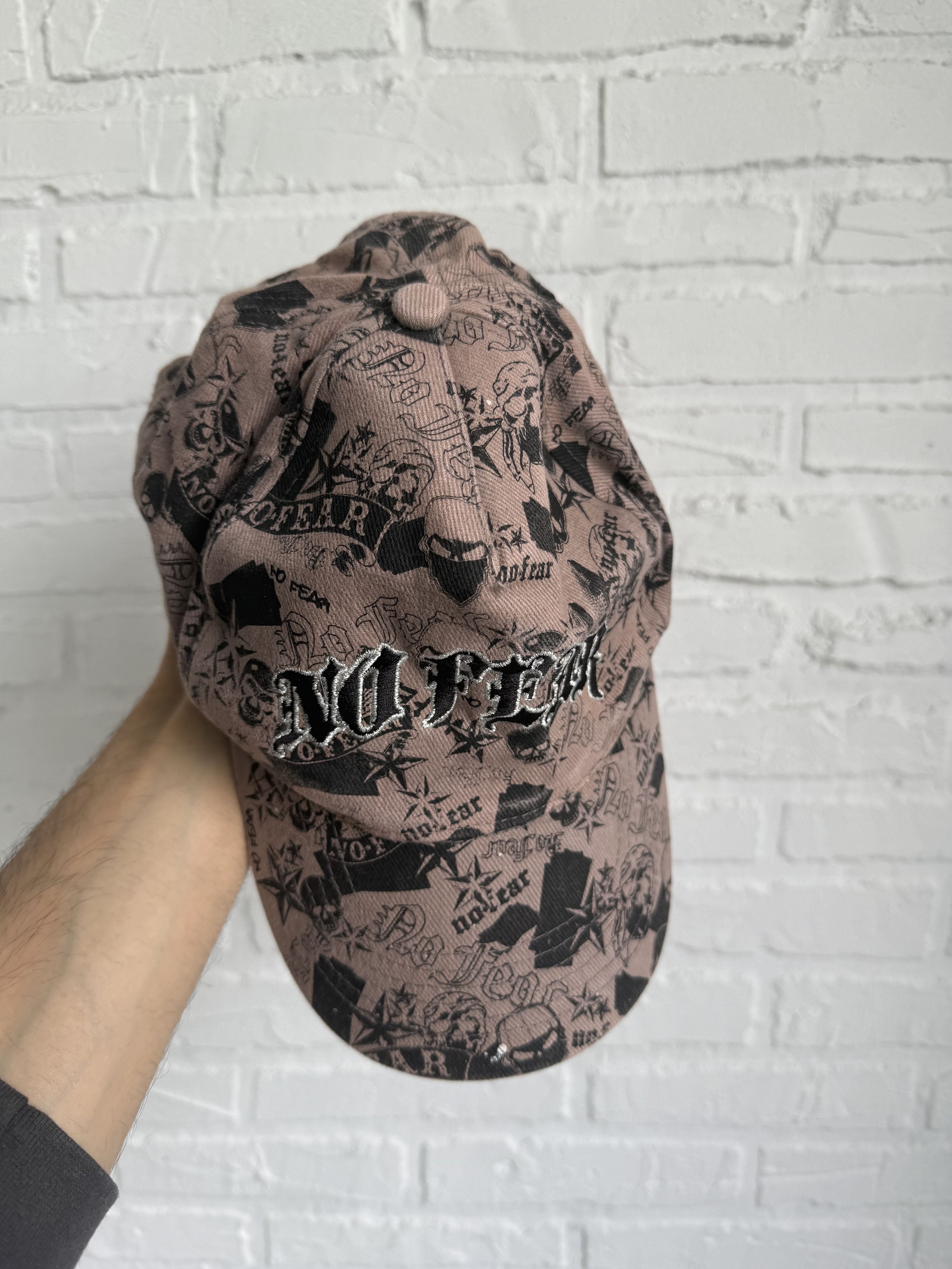 No Fear × Vintage Vintage y2k No Fear monogram skull baseball cap Size ONE SIZE - 2 Thumbnail