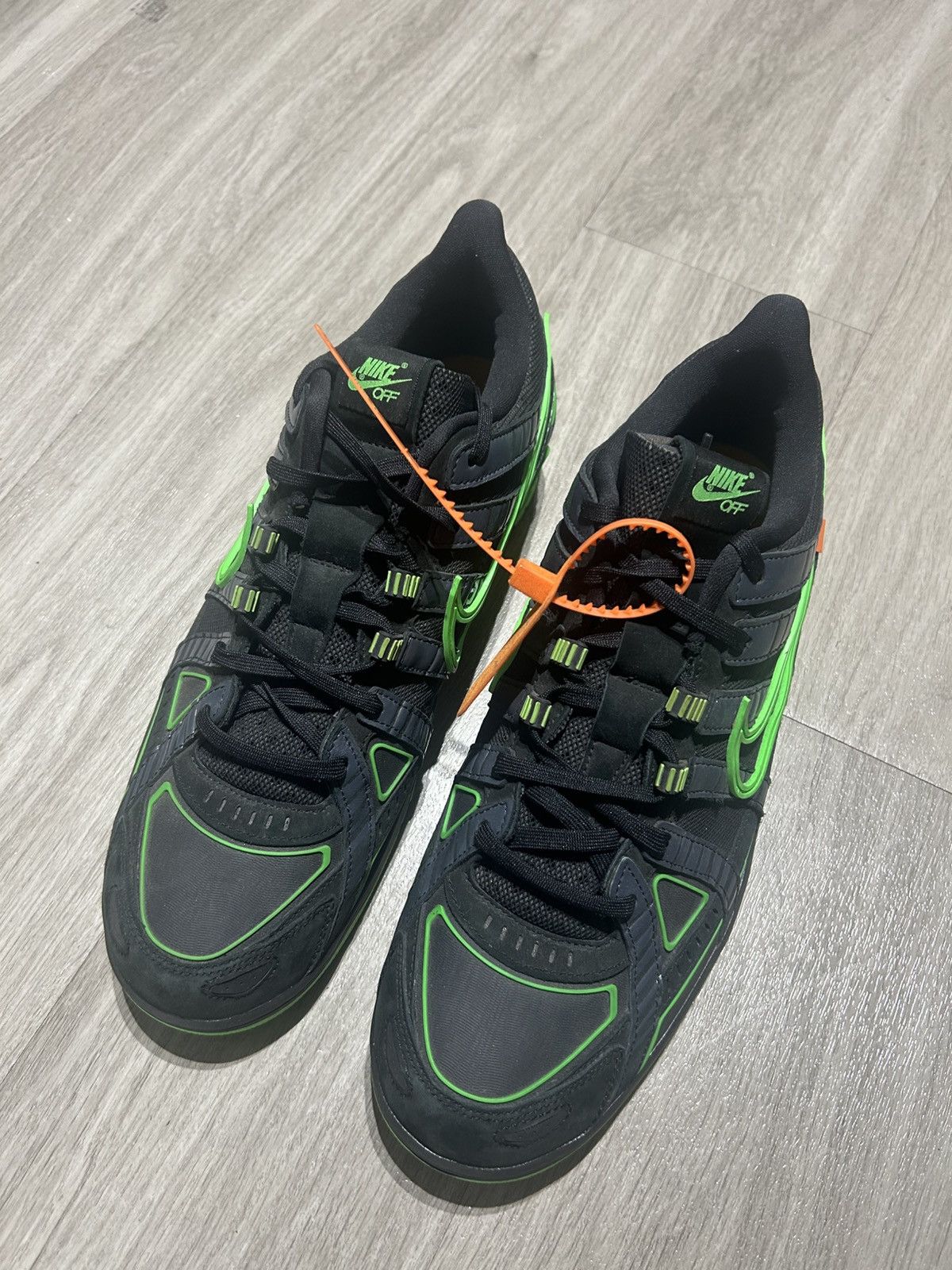 Nike × Off-White Nike off white rubber dunk low green strike lot Size US 15 / EU 48 - 3 Thumbnail