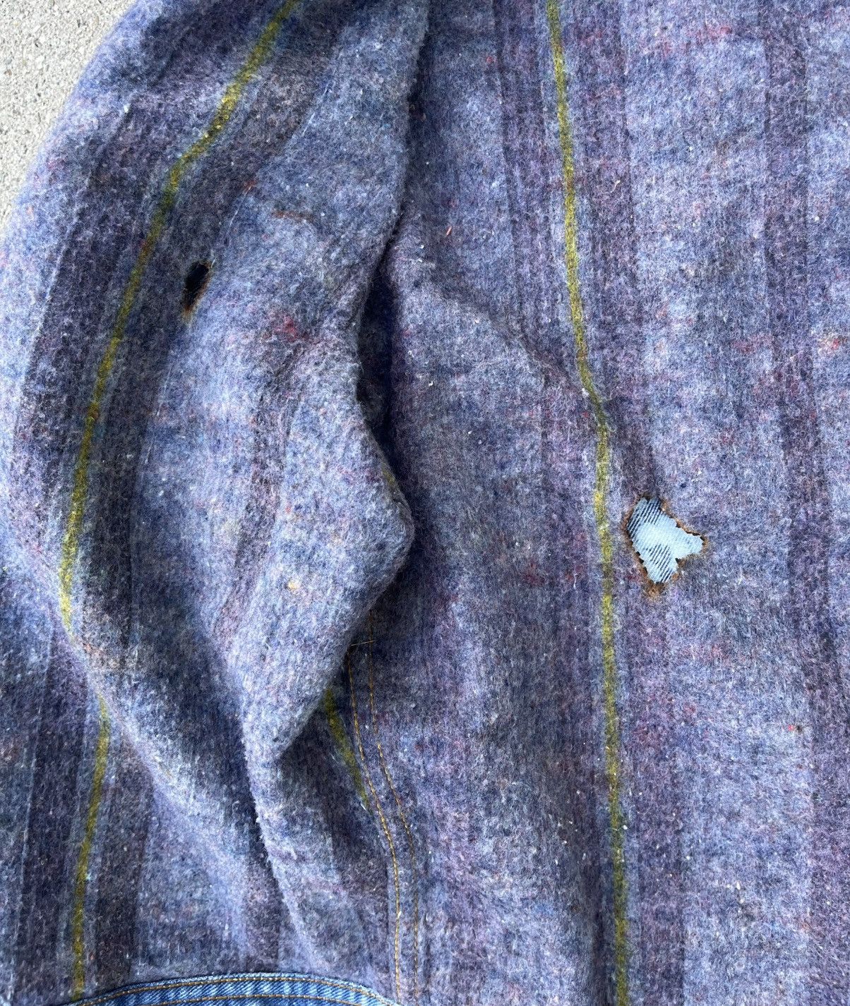Lee Vintage Lee Storm Rider Wool Blanket Lined Denim Jean Jacket Size US M / EU 48-50 / 2 - 4 Thumbnail