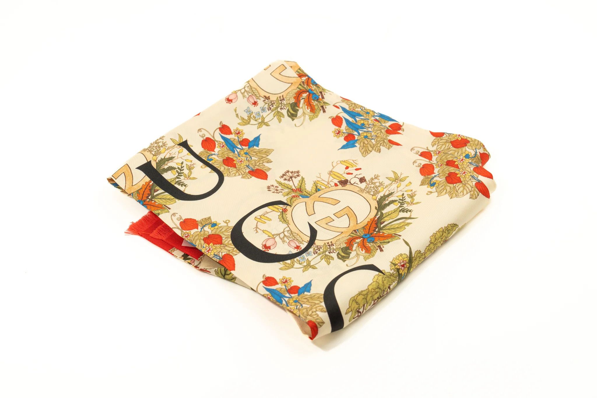 Gucci Gucci Lady Savanero Silk Scarf Brand New With Tags Size ONE SIZE - 1 Thumbnail