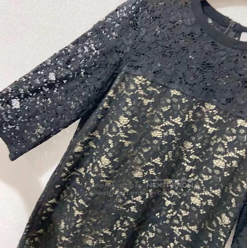 Max Mara MaxMara Black Lace Summer Dress for Women . Size M / US 6-8 / IT 42-44 - 3 Thumbnail