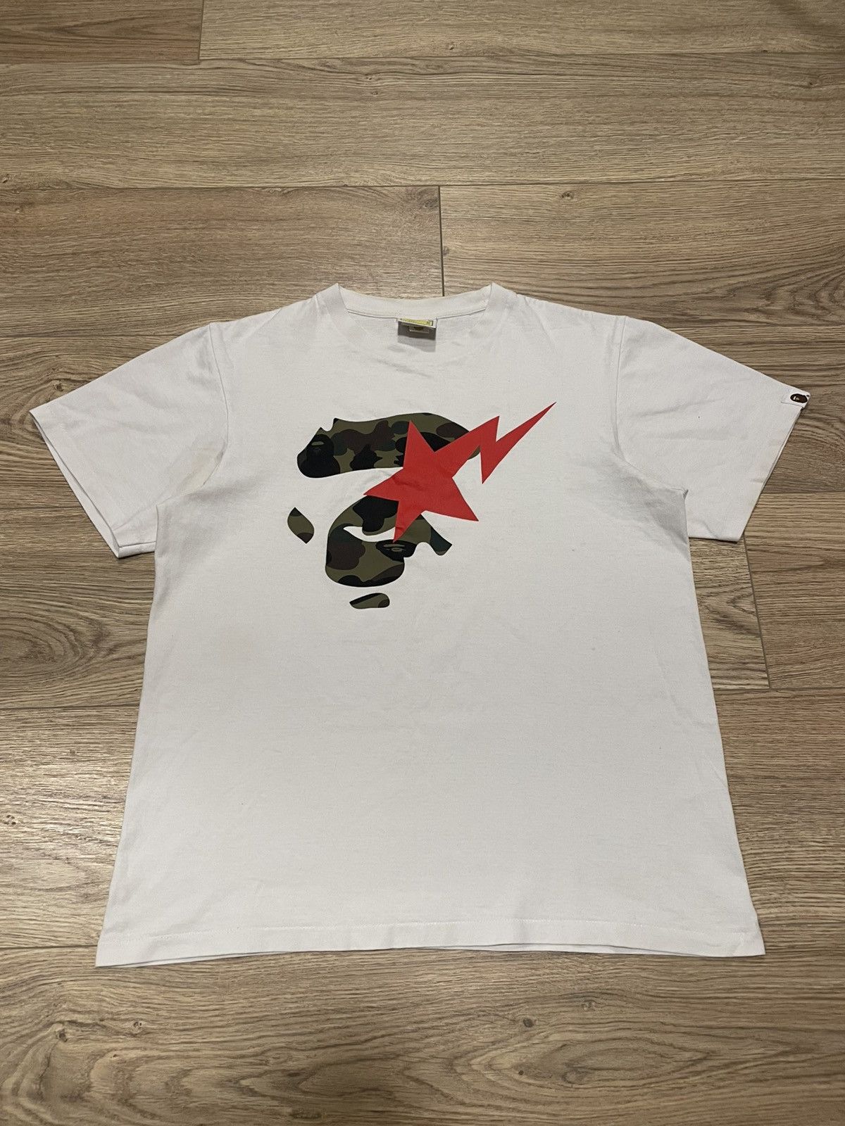 Bape Bape Sta By Bathing Ape White 1st Camo T-Shirt Size US M / EU 48-50 / 2 - 1 Thumbnail