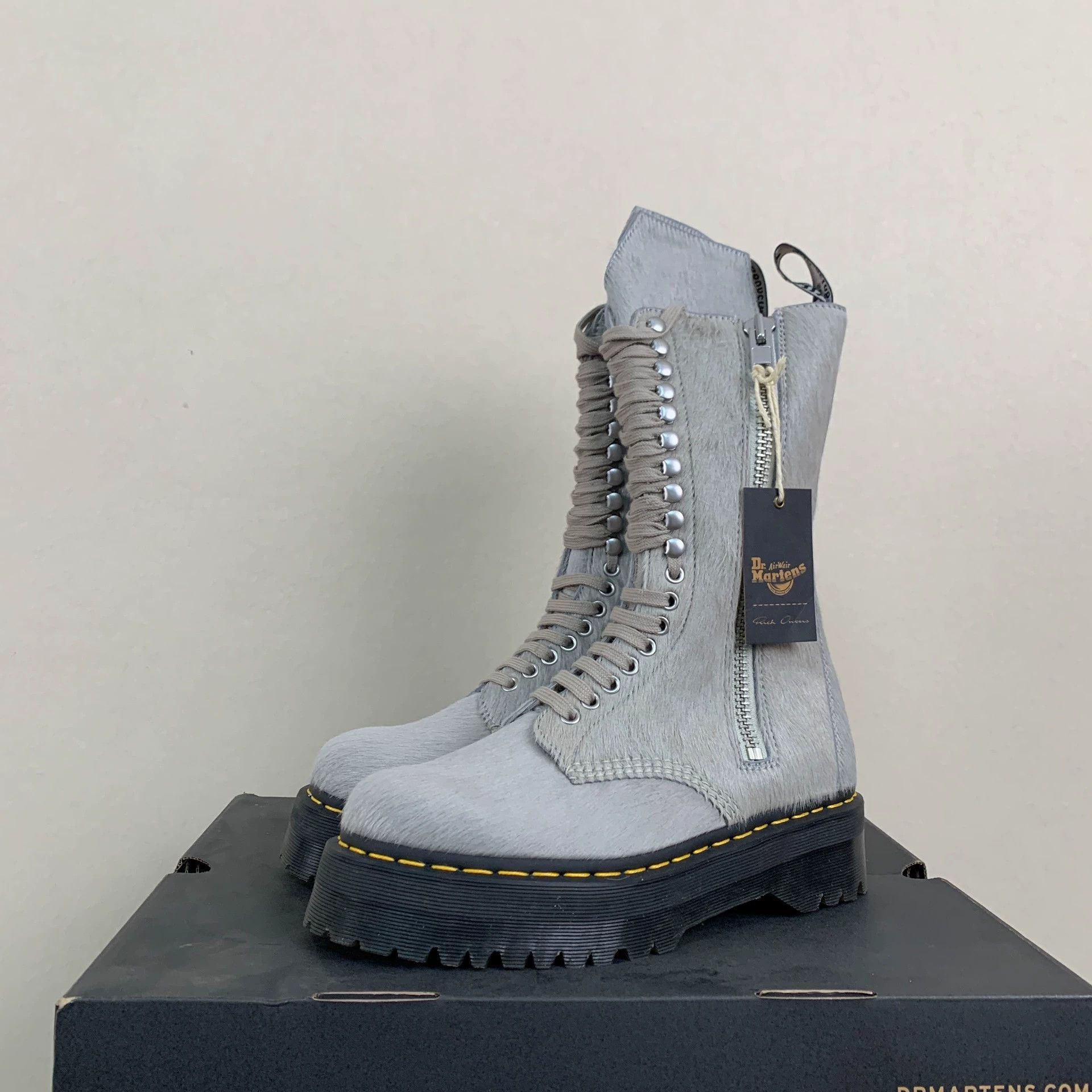 Rick Owens size 42 Rick Owens x Dr. Martens Pony Hair Riding Boots Size US 9 / EU 42 - 2 Thumbnail