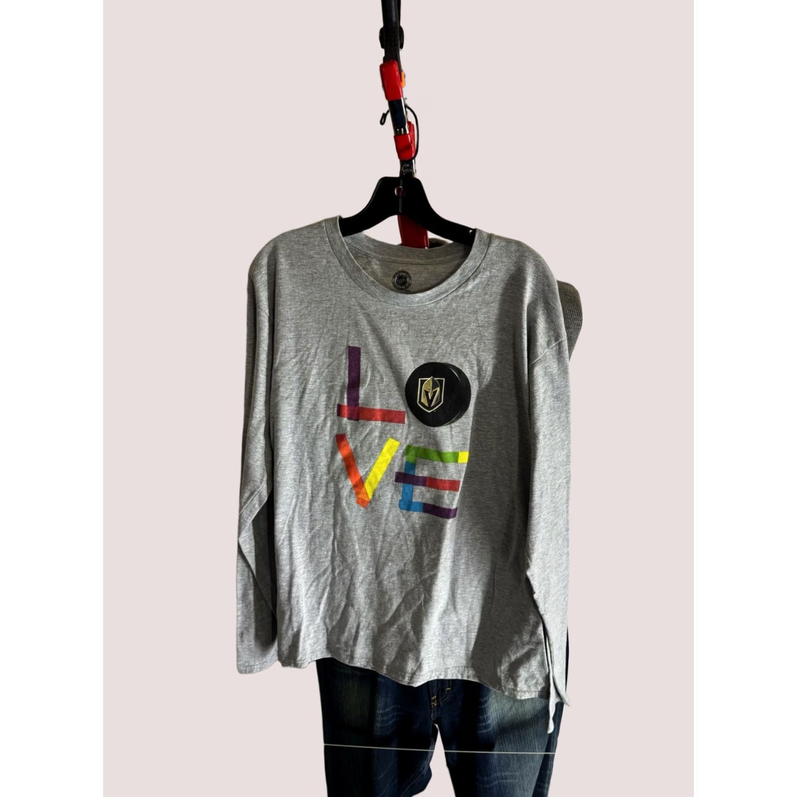 Vintage Fanatics Vegas Golden Knighst Love Pride Hockey Long Sleeve Large L Size US L / EU 52-54 / 3 - 1 Thumbnail