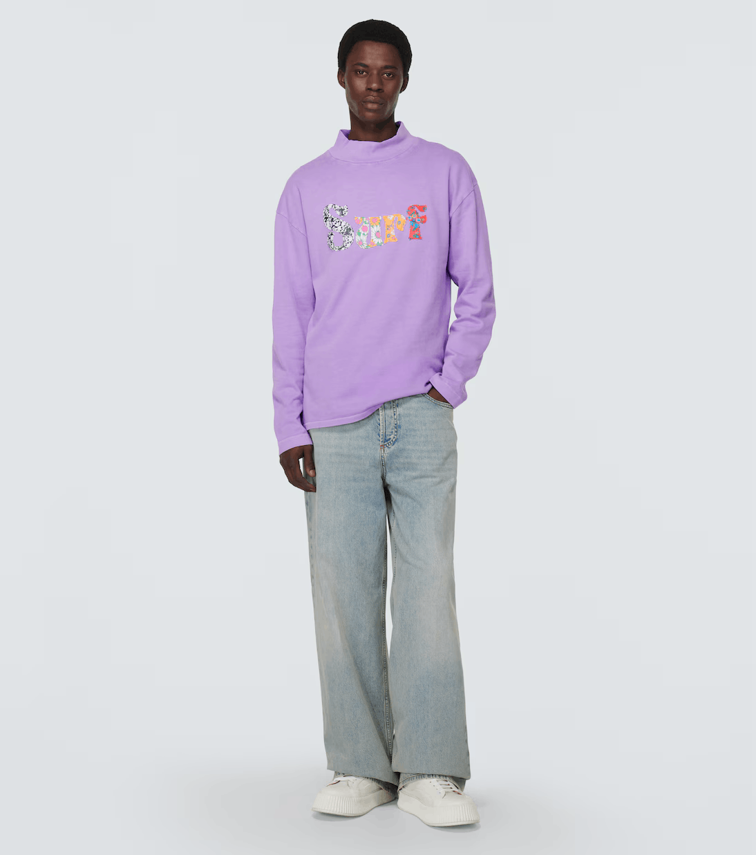 ERL ERL Surf Patch Longsleeve T -shirt - Purple PURPLE Size US M / EU 48-50 / 2 - 2 Thumbnail