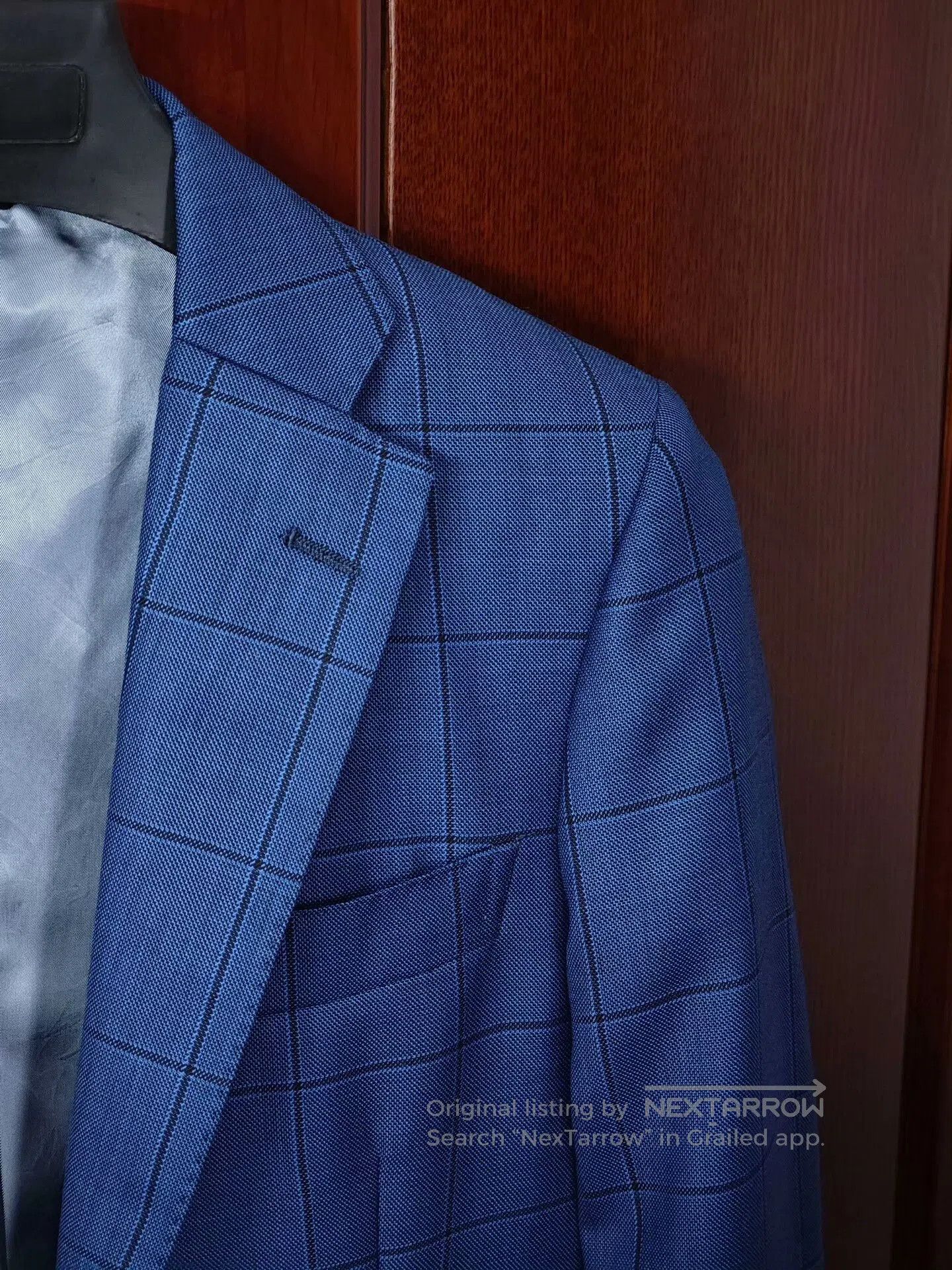 Japanese Brand Custom Blue Wool Jacket. Size US XS / EU 42 / 0 - 2 Thumbnail