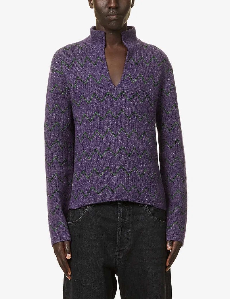 Acne Studios Acne Studios Zig Zag Pattern Sweater Size US M / EU 48-50 / 2 - 1 Thumbnail