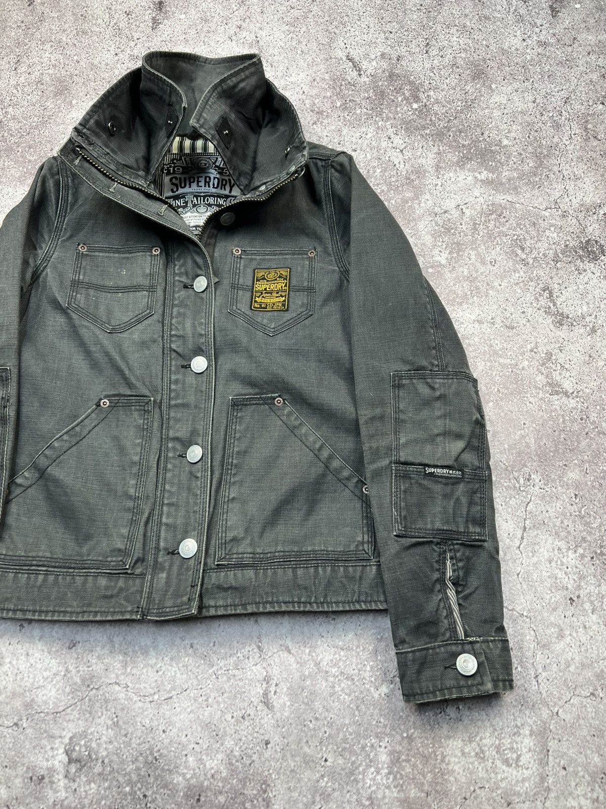 Japanese Brand Vintage Y2K grunge biker raw denim jacket Rick Owens style Size L / US 10 / IT 46 - 5 Thumbnail