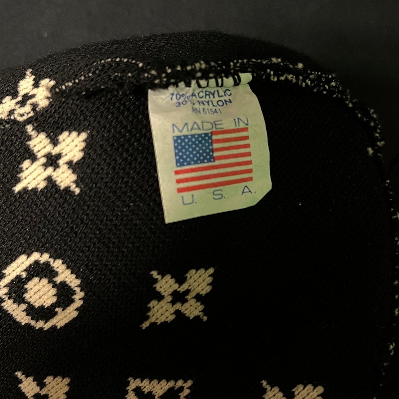 Supreme 2000 Supreme LV Monogram Black Beanie Size ONE SIZE - 3 Thumbnail