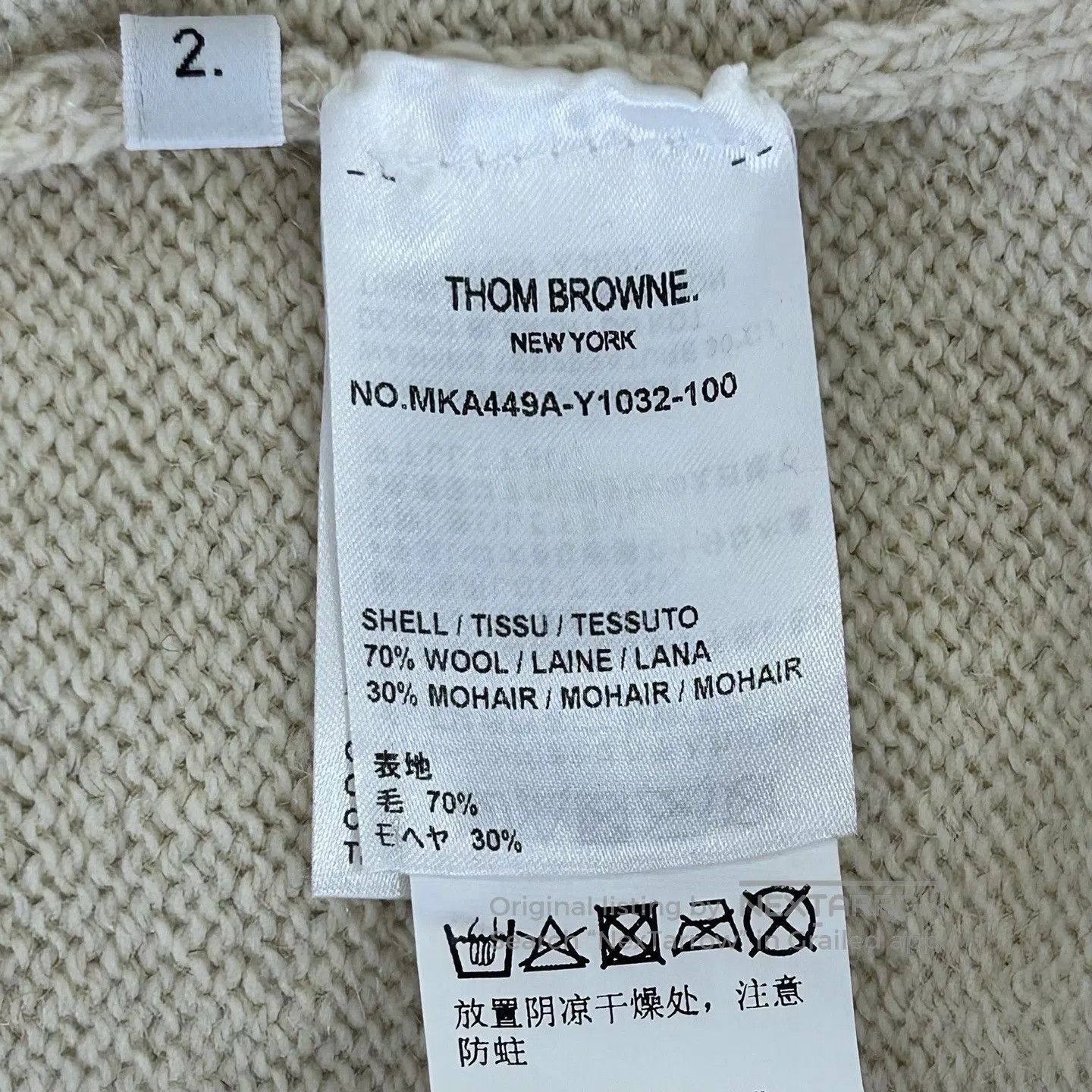 Thom Browne Thom Browne SIZE2 Headed POLO knit sweater Size M / US 6-8 / IT 42-44 - 4 Thumbnail