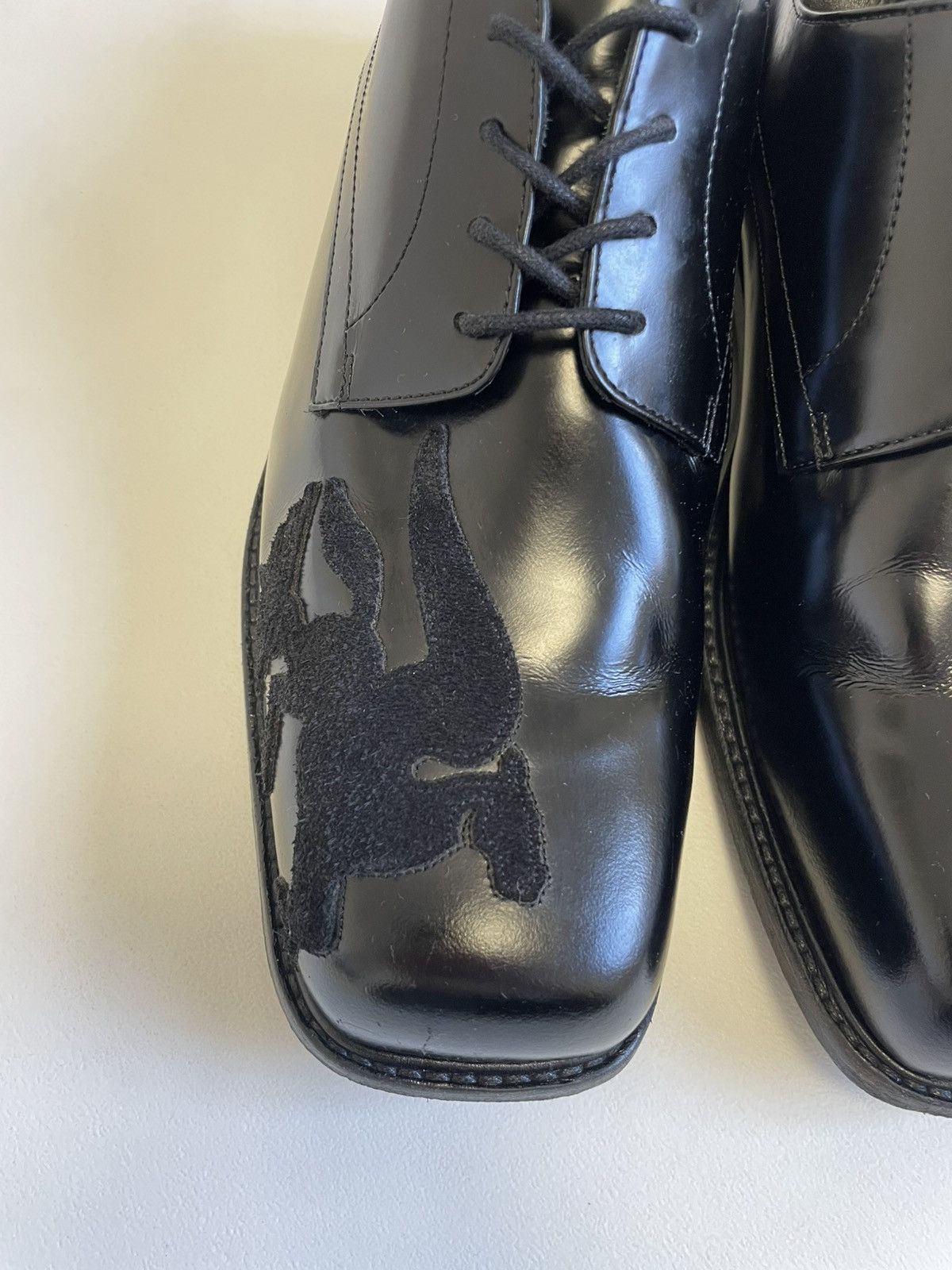 Stefan Cooke ‘Pegasus Patch’ Square Toe Leather Derby Shoes Size US 12 / EU 45 - 19 Thumbnail