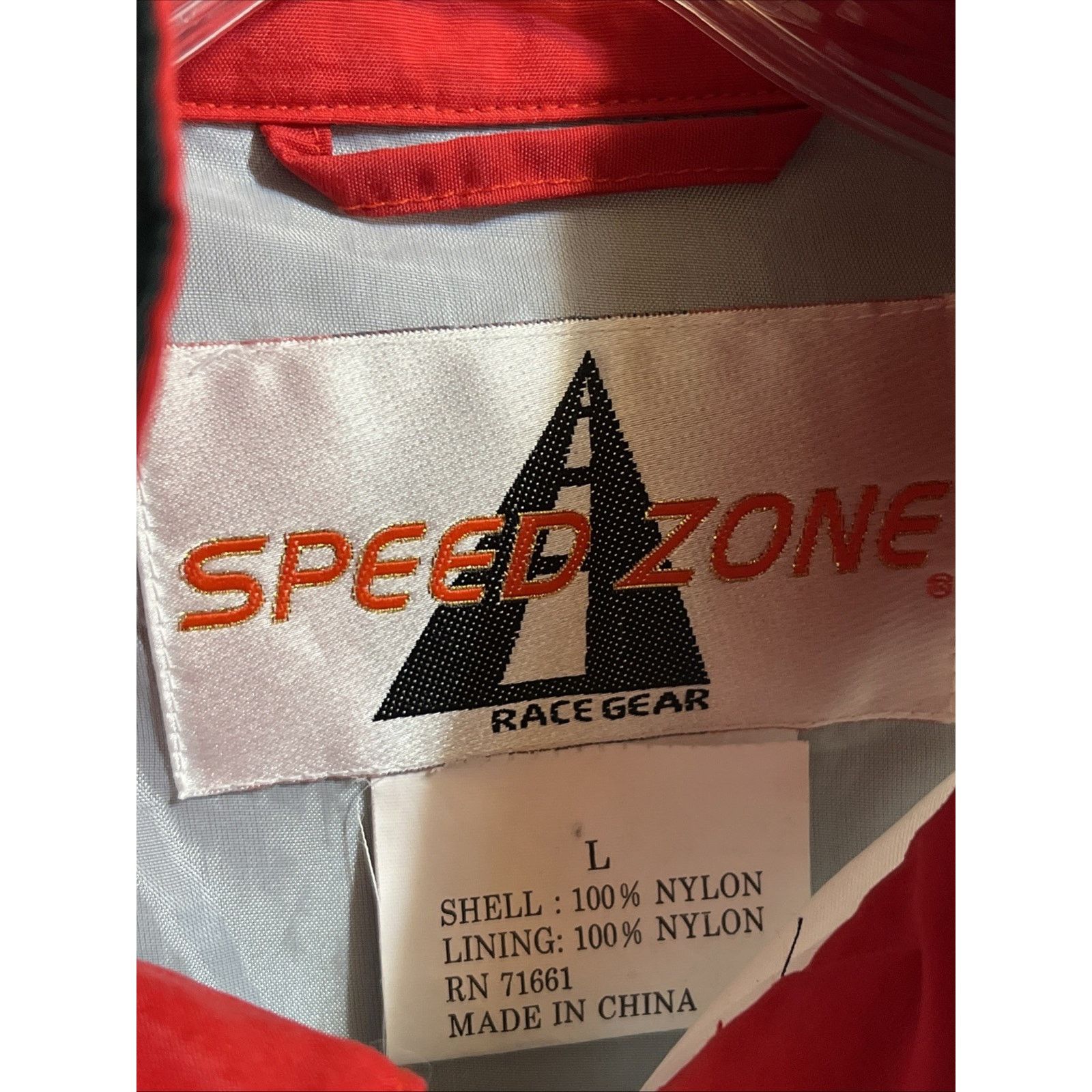 Other Speed Zone Men's L Jacket Red Black Shark Tooth Napa Racing Size US L / EU 52-54 / 3 - 3 Thumbnail