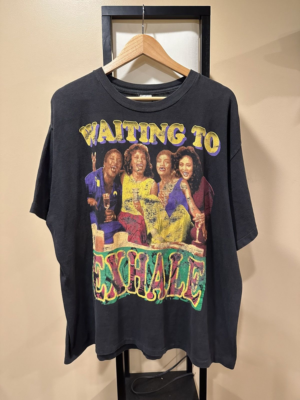 image of Band Tees x Rap Tees Vintage Whitney Houston Waiting To Exhale 90's T-Shirt in Black, Men's (Size X