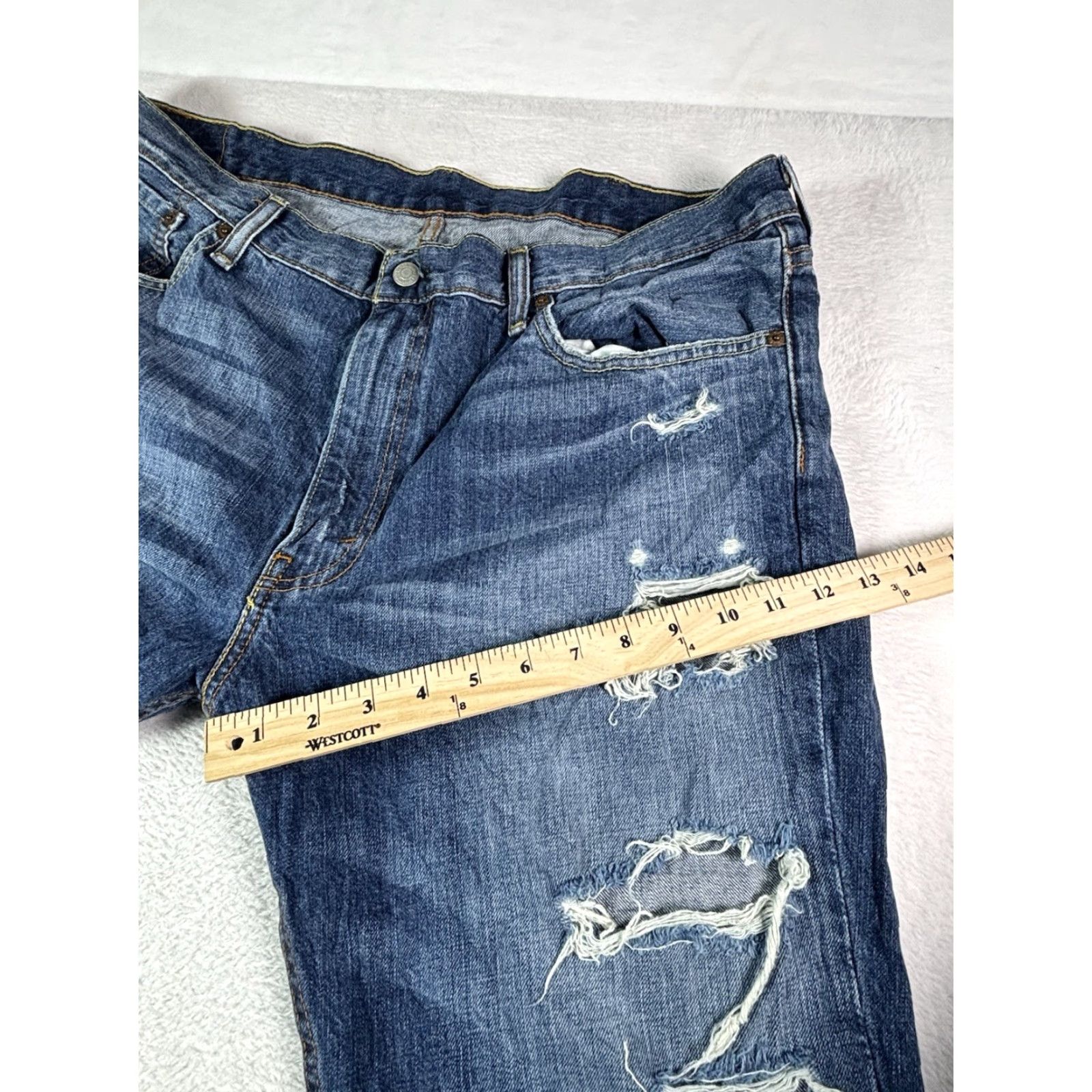 Levi's Levi's 511 Jeans Mens Regular Fit Straight 40x32 Blue Denim 5-Pocket Logo Vintage: No Size US 40 / EU 56 - 6 Thumbnail