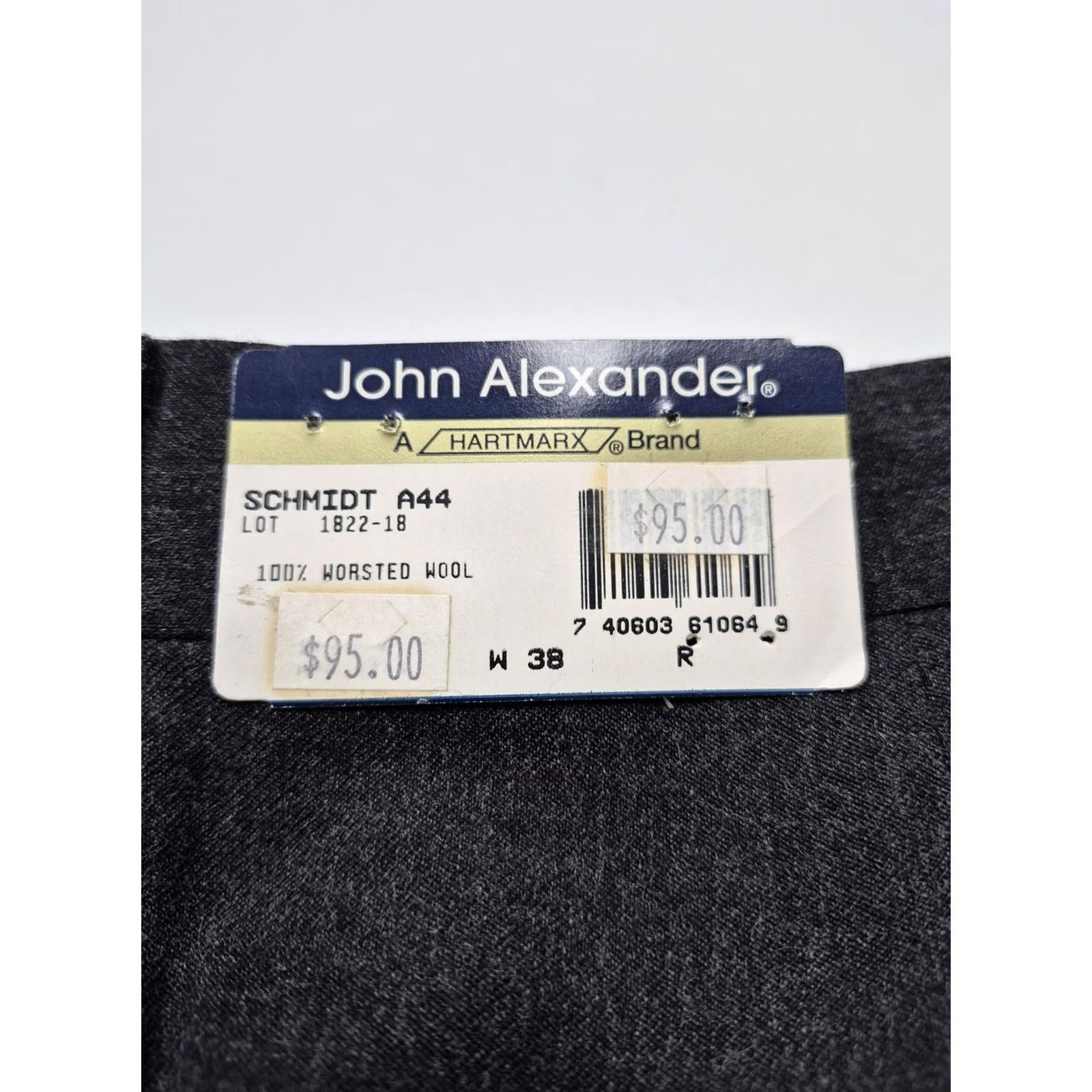 Vintage VINTAGE John Alexander Dress Pants Mens 38x36 Gray Wool Pleated Unhemmed USA NWT Size US 38 / EU 54 - 5 Thumbnail