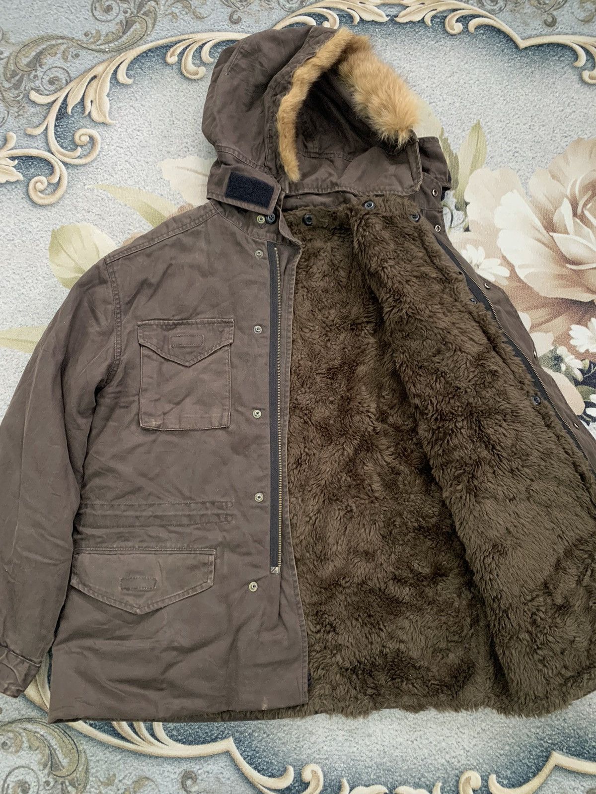 PPFM PPFM Military Parka Style Jacket Hoodie Hairy Fleece Inner Size US L / EU 52-54 / 3 - 8 Thumbnail