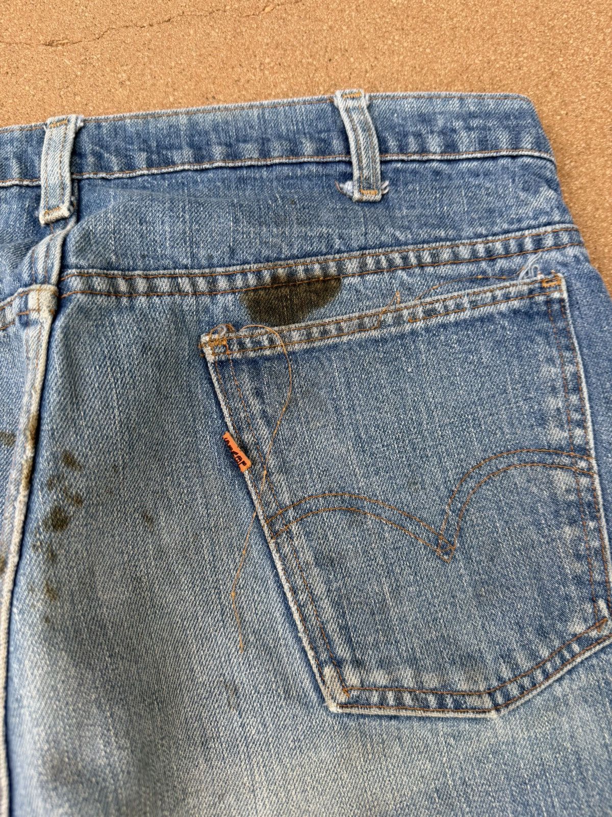 Levi's Vtg 70’s Levi’s 646 Orange Tab Bellbottom Flare Jeans 37x30 Size US 37 - 8 Thumbnail