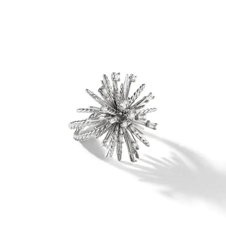 David Yurman o1s1wg111025 R12963D /Size 8 /Supernova Ring in Silver Size ONE SIZE - 1 Thumbnail