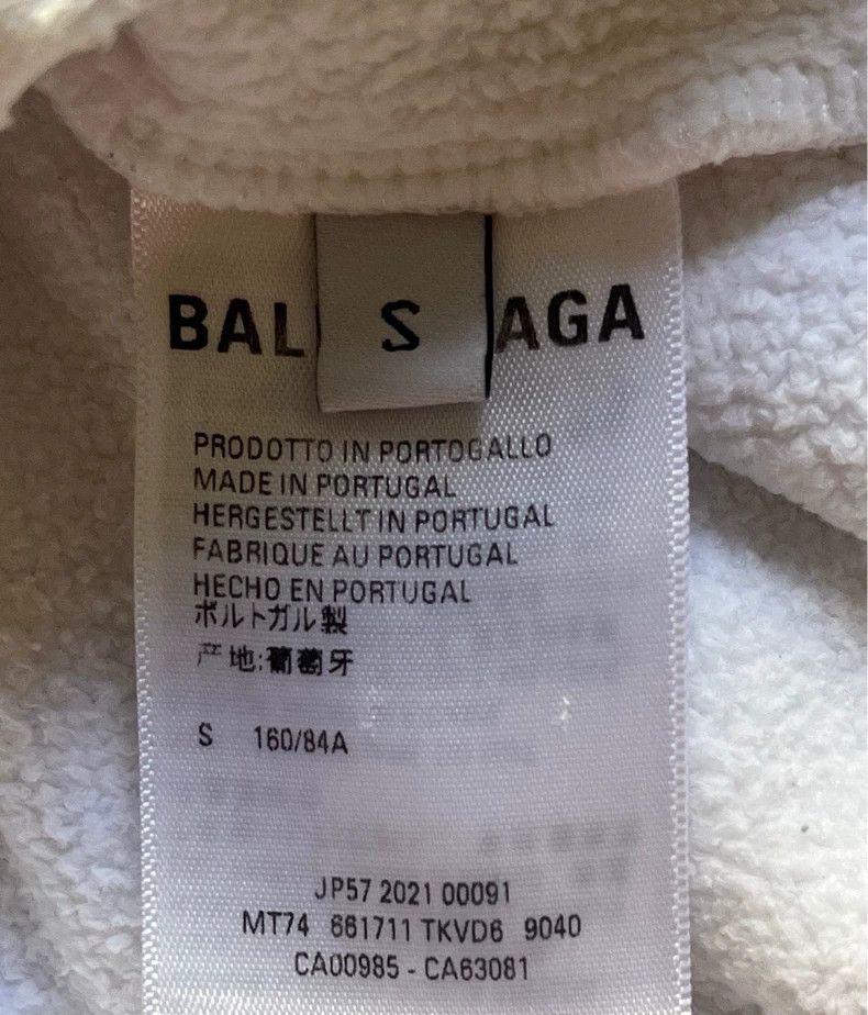 Balenciaga Balenciaga Fuzzy letter white hole sweater Logo mosaic let Size US S / EU 44-46 / 1 - 4 Thumbnail