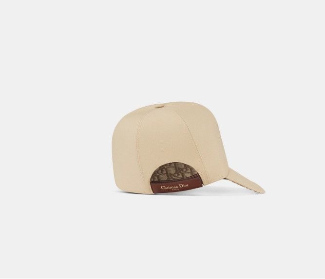 Dior o1w1db10425 35DGO9 Size: OS / Asymmetric Cap / Hat in Beige Size ONE SIZE - 3 Thumbnail
