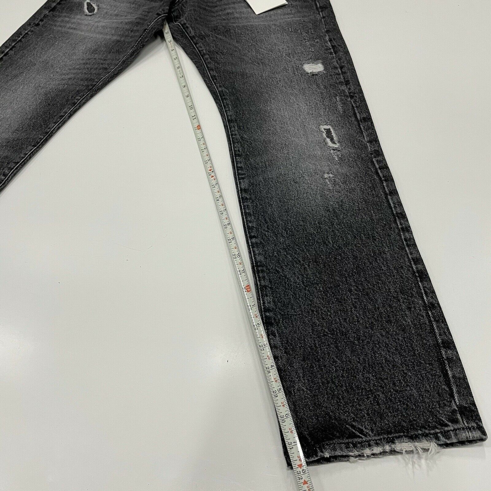 Ovadia & Sons Ovadia & Sons Men's Straight Taper Jeans Black Denim Size 32 Size US 32 / EU 48 - 8 Thumbnail