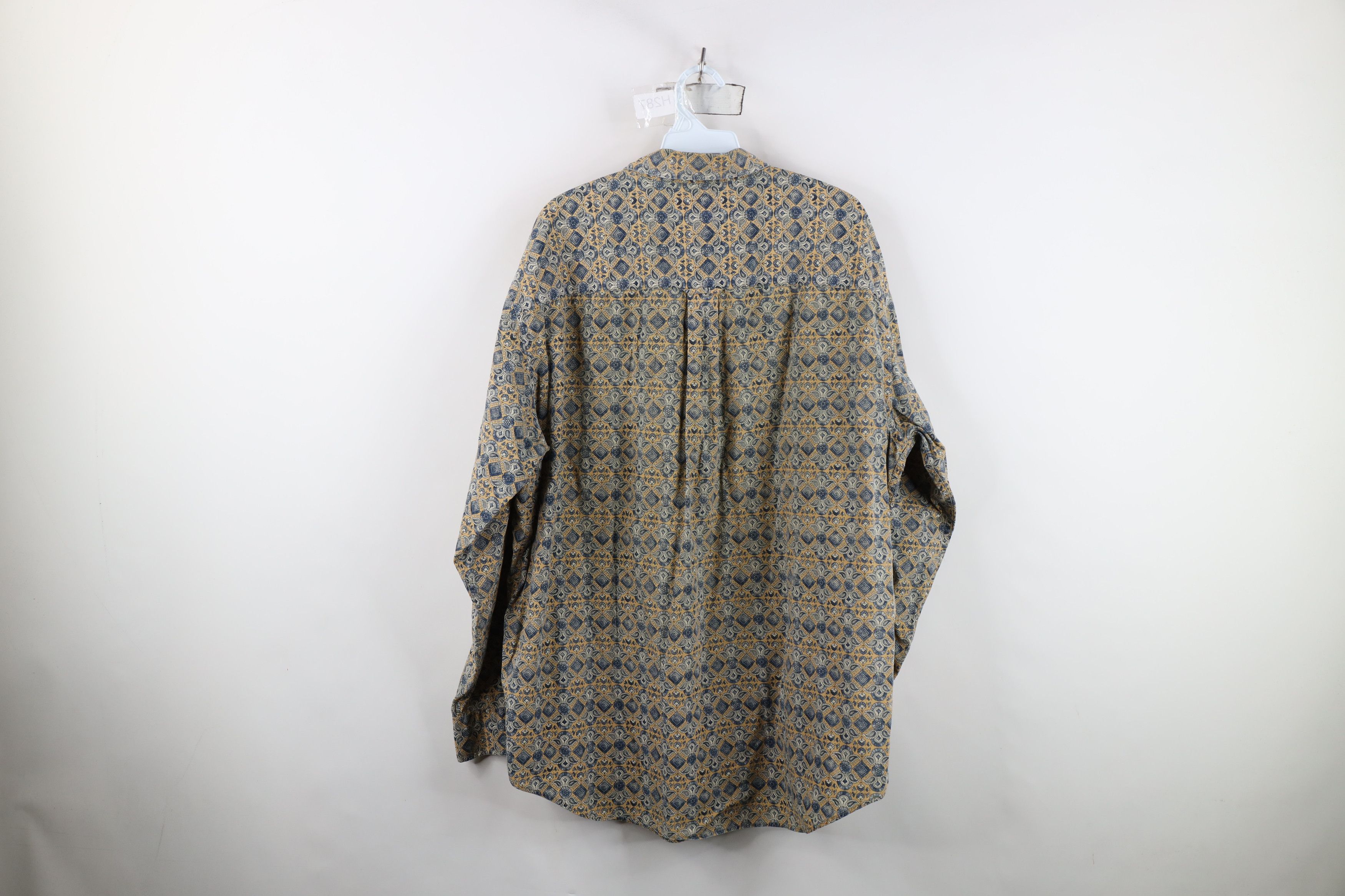 Vintage Vintage 90s Streetwear Flower Paisley Button Down Shirt Size US XL / EU 56 / 4 - 10 Thumbnail