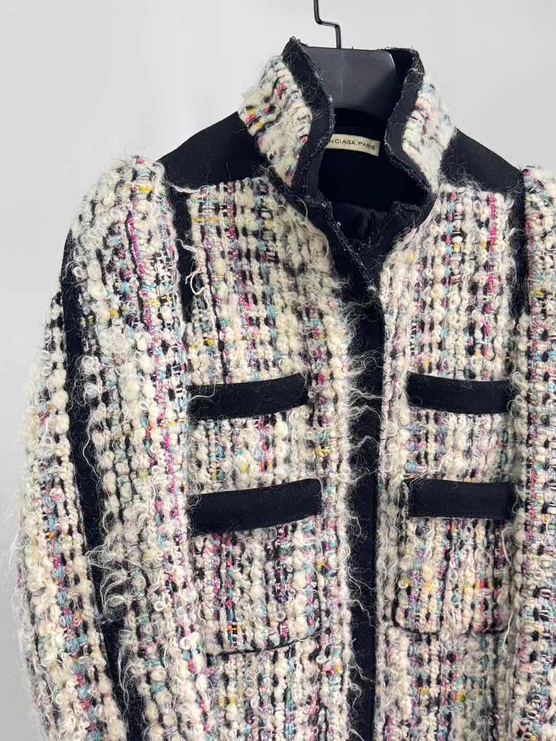 Balenciaga balenciaga 2007 aw tweed jacket Size XS / US 0-2 / IT 36-38 - 5 Thumbnail