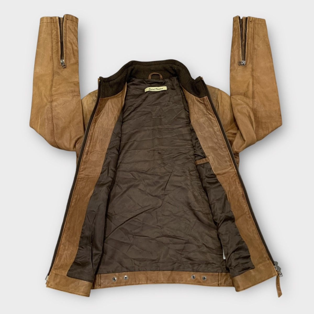 Journal Standard JOURNAL STANDARD JAPAN SHEEPSKIN LEATHER BIKER JACKET Size US S / EU 44-46 / 1 - 6 Thumbnail