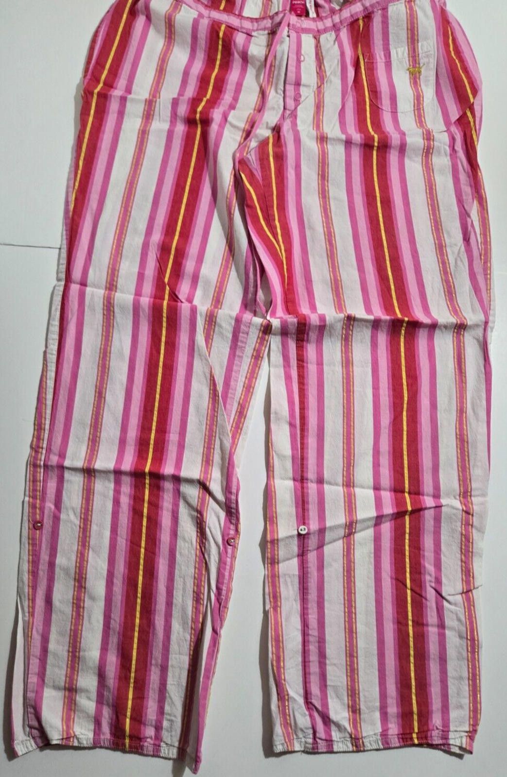 Designer Victorias Secret PINK Vintage Lounge Pants Capri M EUC RARE Size 32" / US 10 / IT 46 - 2 Thumbnail