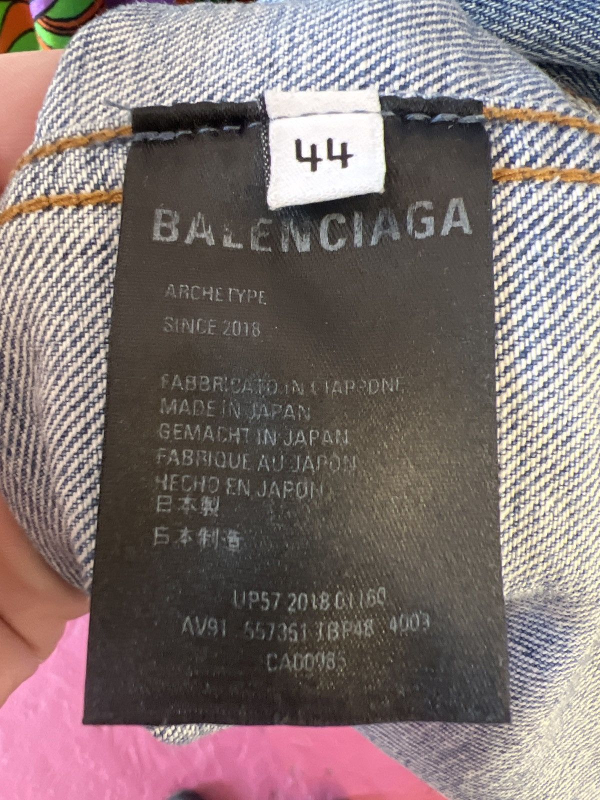 Balenciaga 2018 Balenciaga Archetype Denim Jacket Size US M / EU 48-50 / 2 - 8 Thumbnail