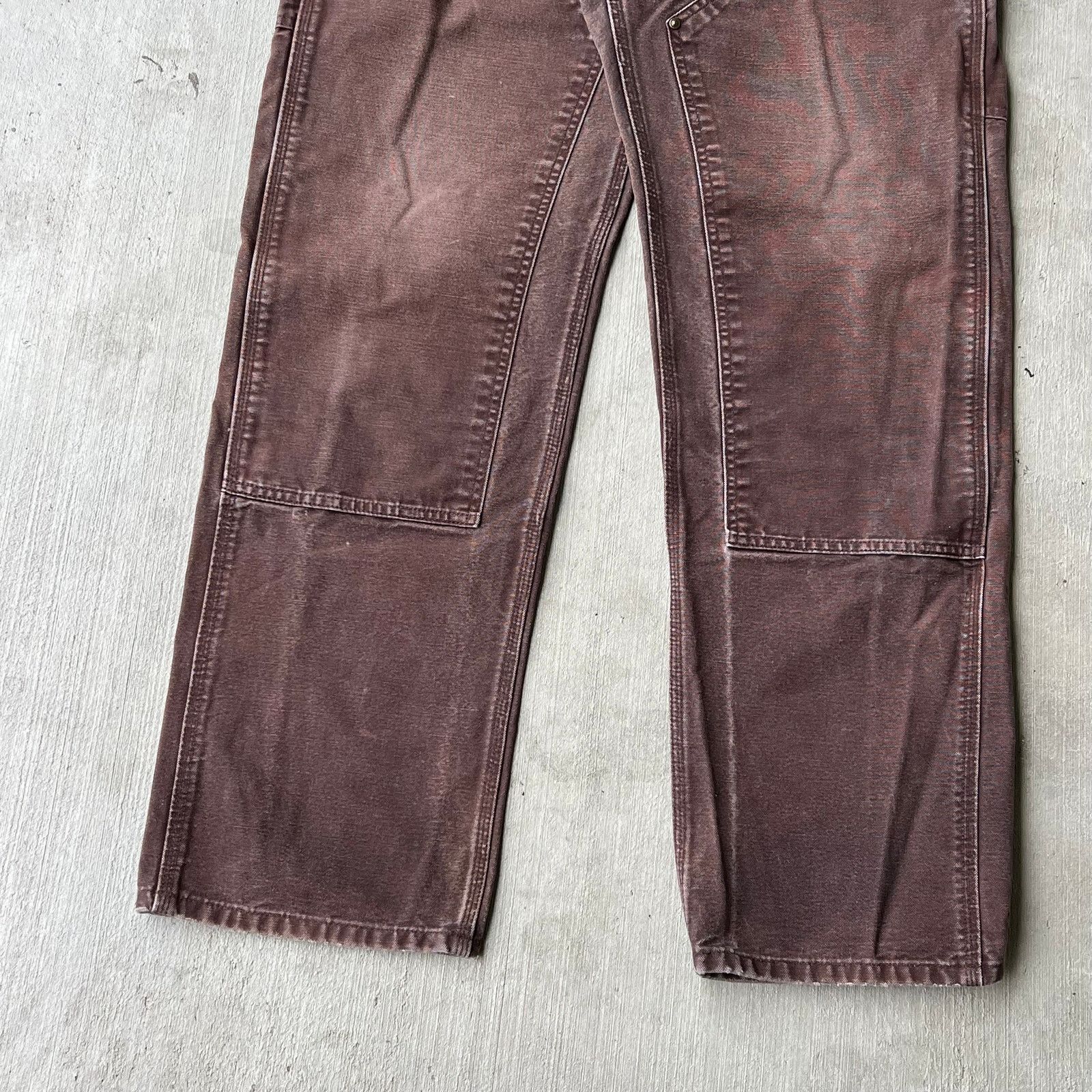 Carhartt × Vintage Carhartt faded brown double knee work wear carpenter pants Size US 32 / EU 48 - 3 Thumbnail