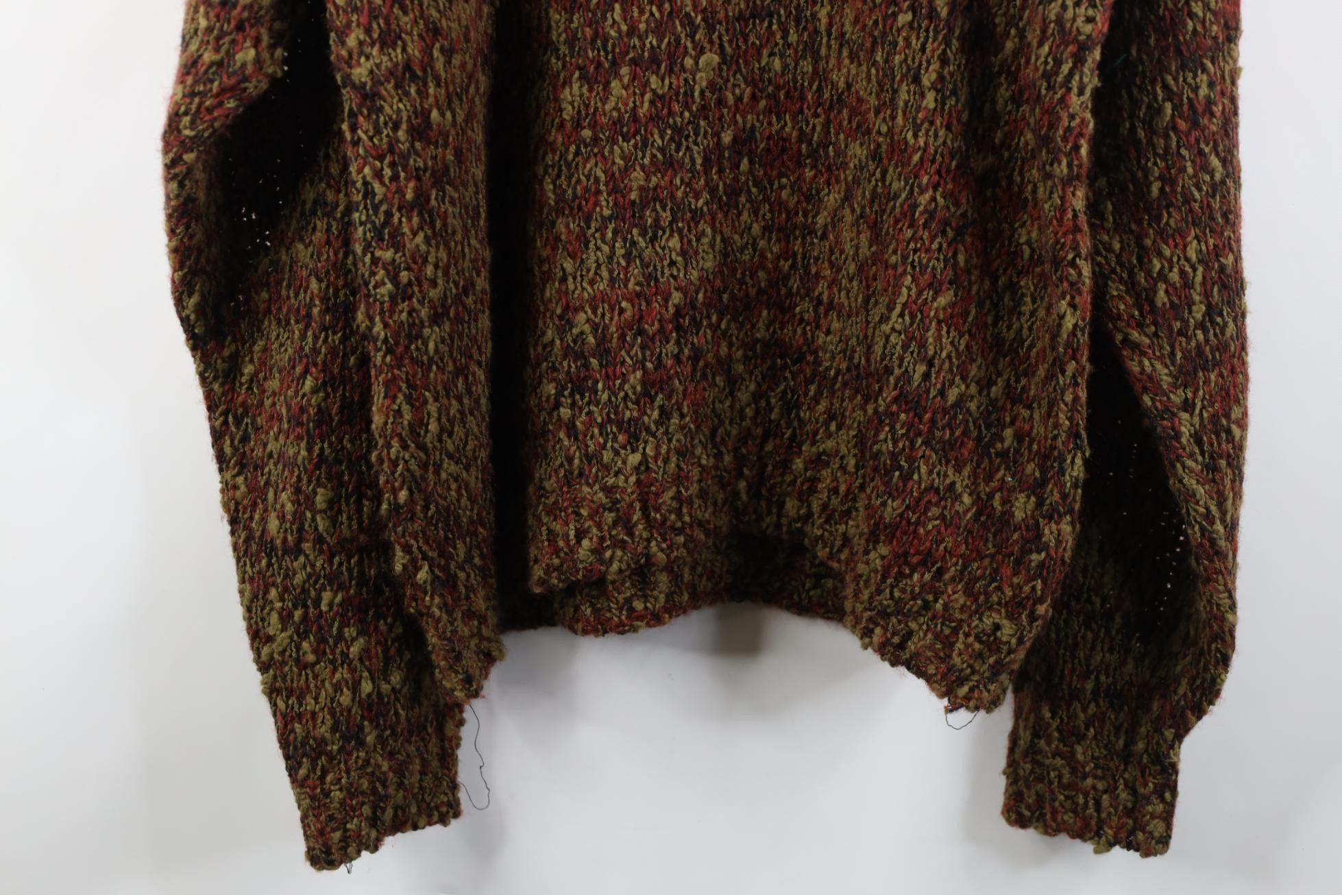 Vintage Vintage 90s Streetwear Textured Fleck Knit Crewneck Sweater Size US XL / EU 56 / 4 - 9 Thumbnail