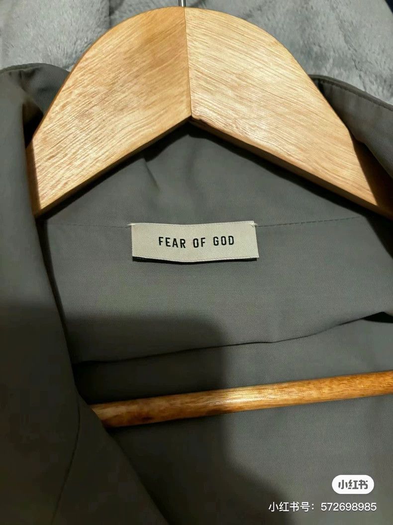 Fear of God Fear of God Grey wool-blend jacket coat Size US XL / EU 56 / 4 - 5 Thumbnail