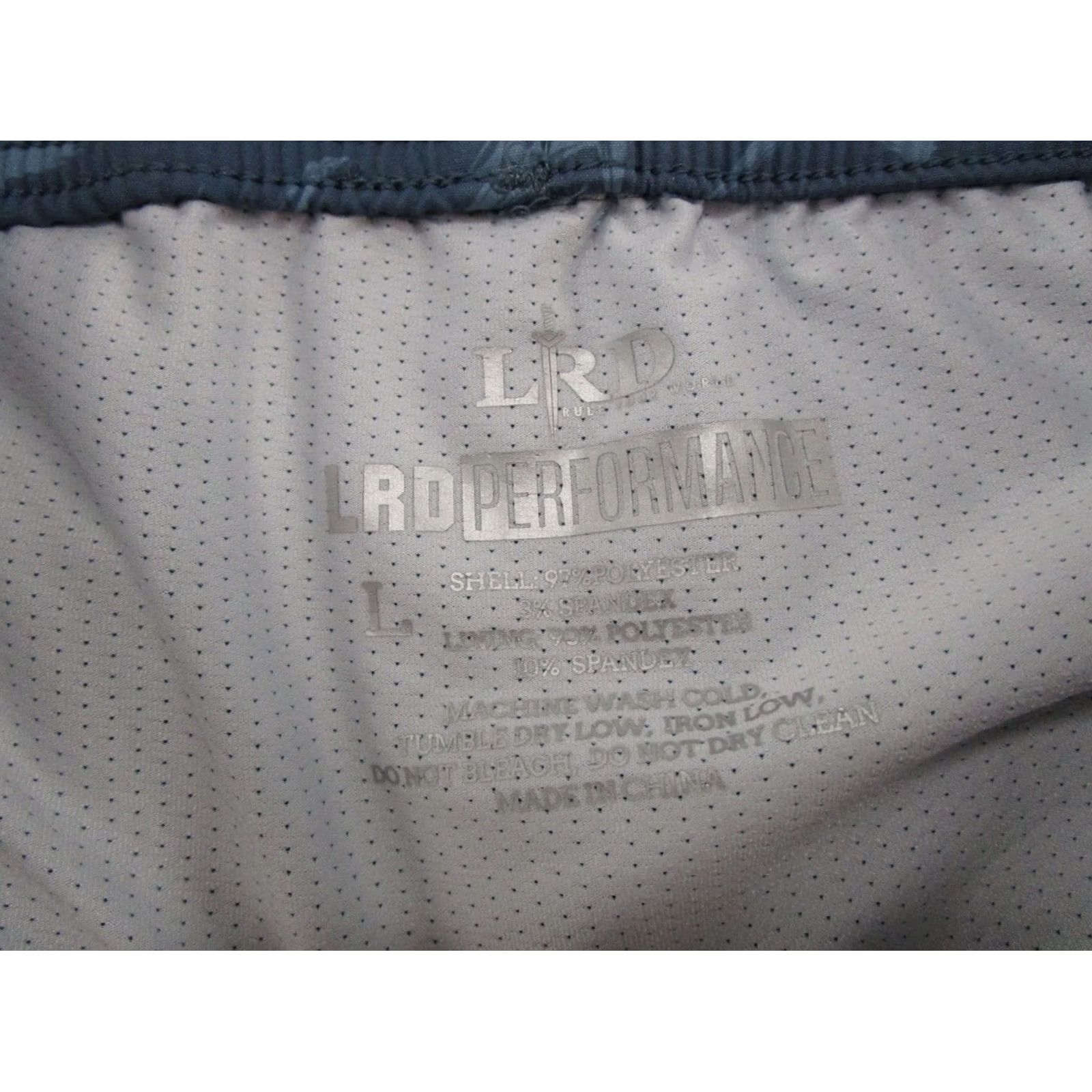 Vintage LRD Performance Swim Shorts Mens Size L Blue Marlin Lined Drawstring Beach Dad Size US 33 - 2 Thumbnail