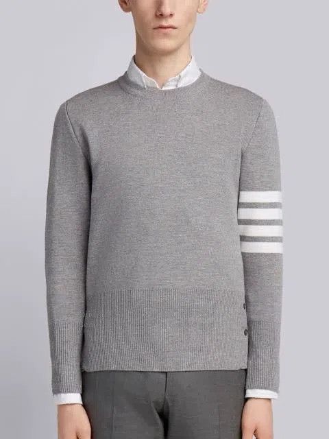 Thom Browne Thom Browne Medium gray cashmere crewneck Size US S / EU 44-46 / 1 - 8 Thumbnail