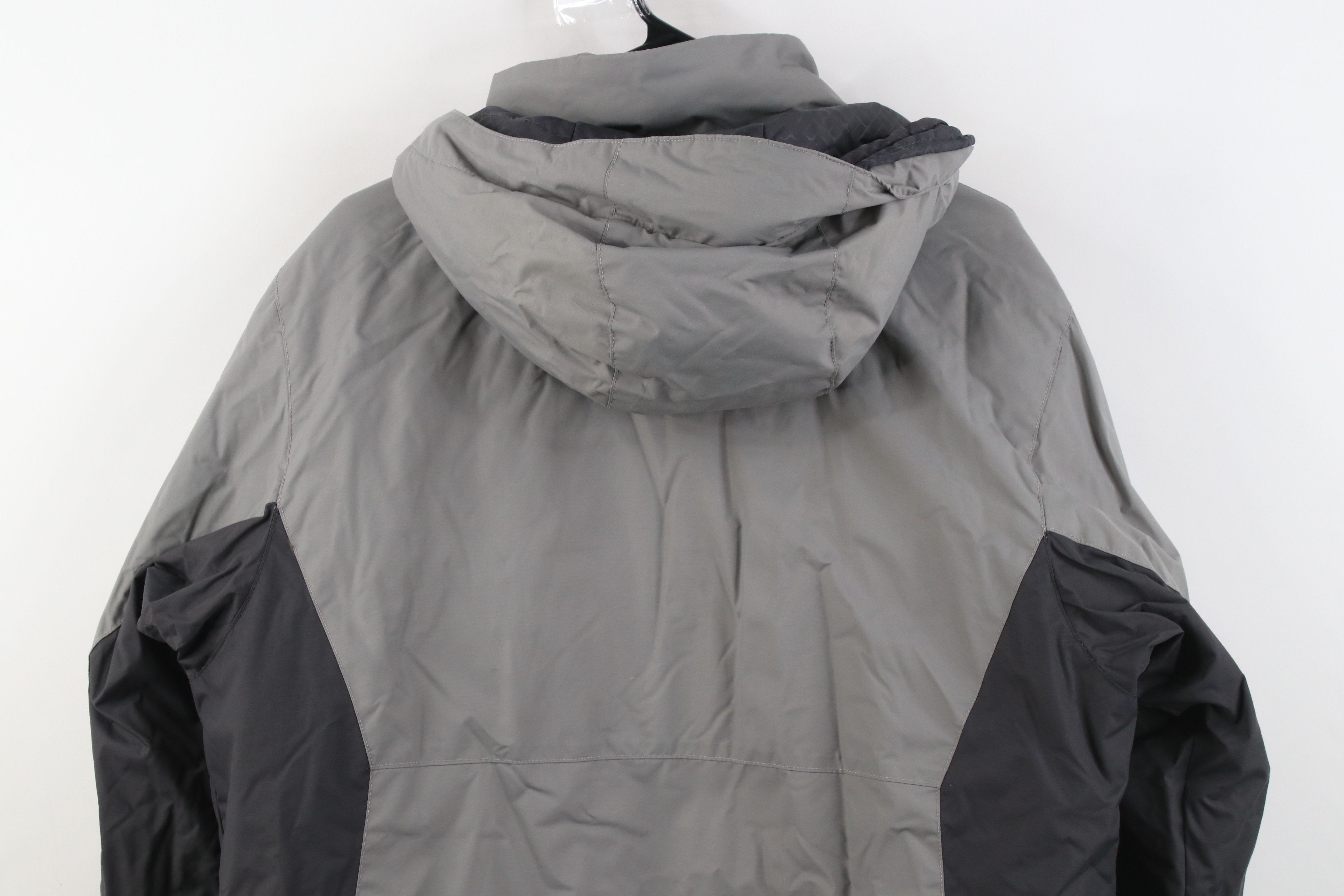 Columbia Y2K Columbia Spell Out Waterproof Hooded Puffer Jacket Gray Size US M / EU 48-50 / 2 - 15 Thumbnail