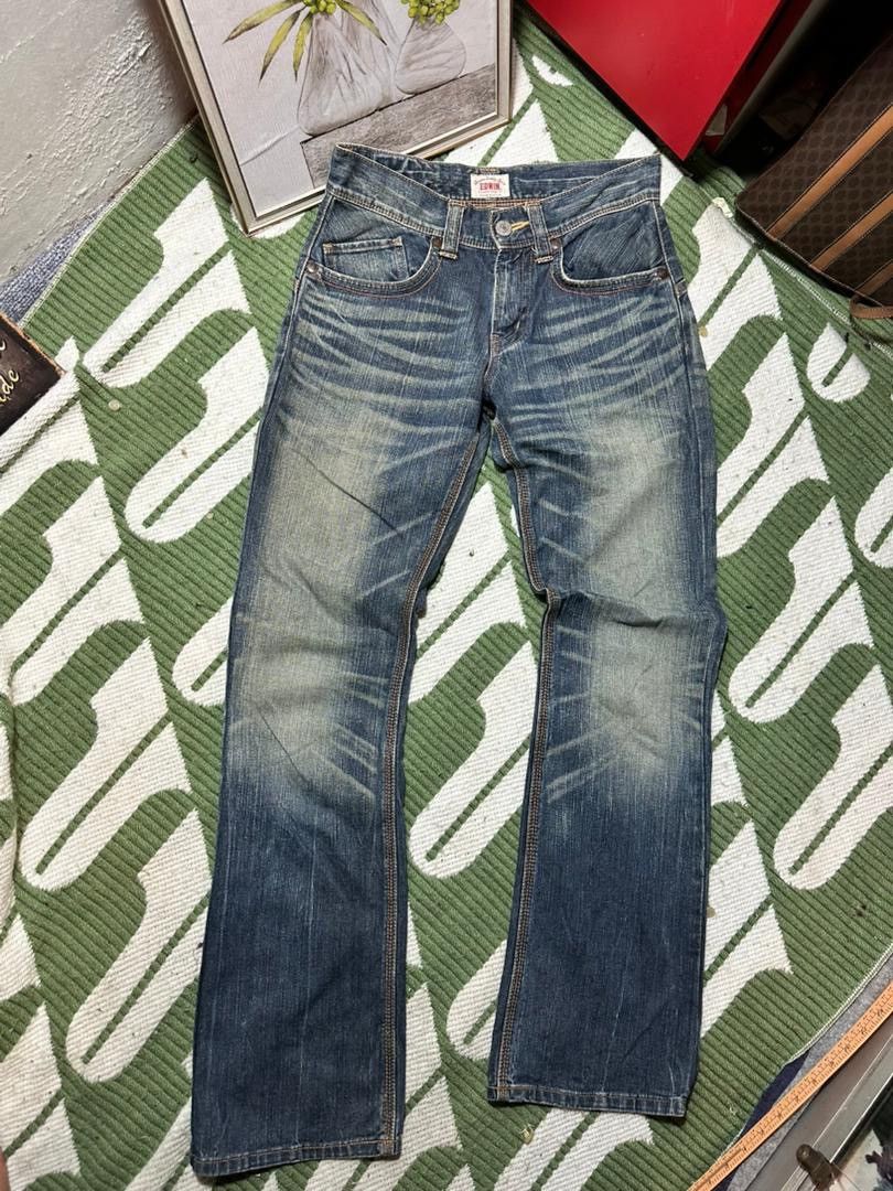 Edwin EDWIN XV Distressed Flare Buckle Back Jeans Size US 32 / EU 48 - 6 Thumbnail