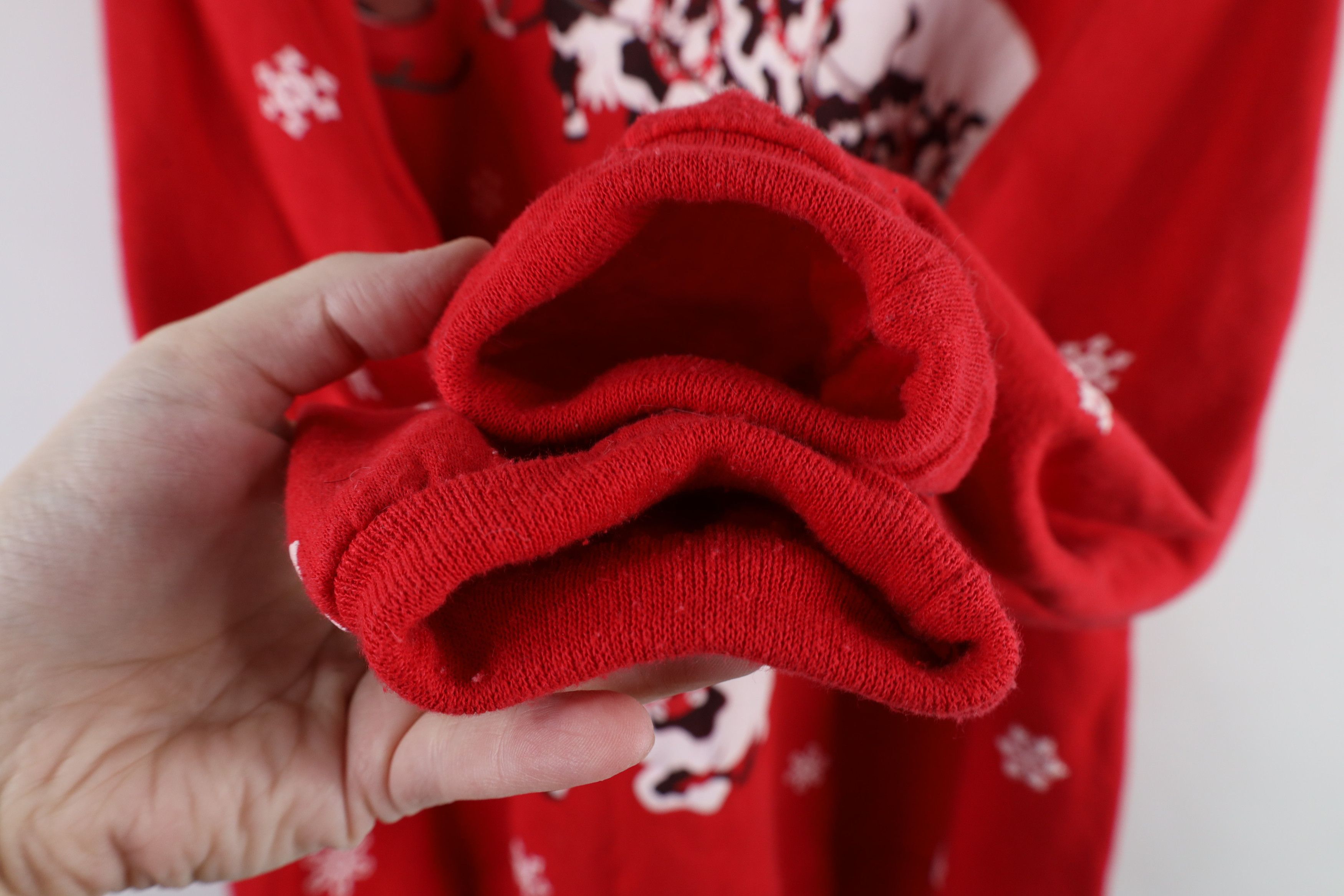 Vintage Vintage 90s Streetwear Christmas Bear Cow Sweatshirt USA Size XL / US 12-14 / IT 48-50 - 12 Thumbnail