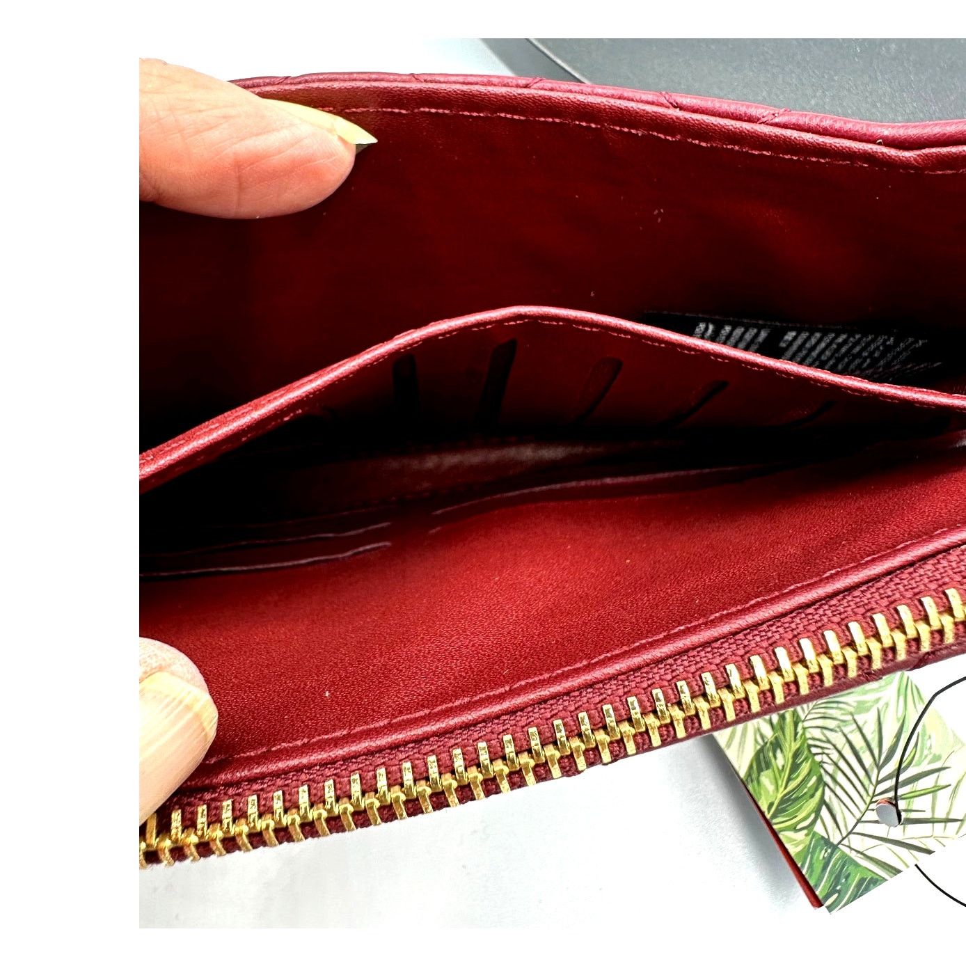 Badgley Mischka Badgley Mischka Quilted Long Wallet - Wine Size ONE SIZE - 8 Thumbnail