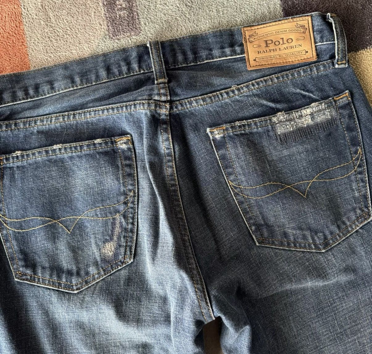Polo Ralph Lauren Ralph Lauren Polo Distressed Patchwork Jeans K22 Size US 32 / EU 48 - 8 Thumbnail