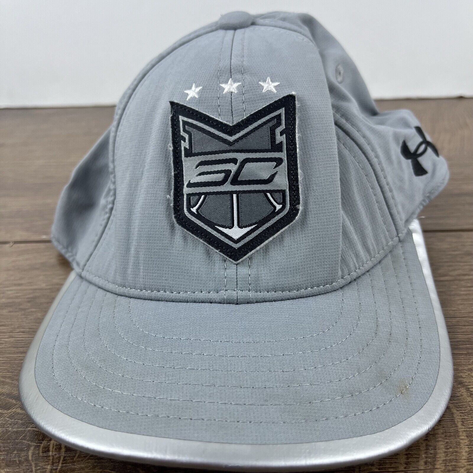 Under Armour Steph Curry Snapback Hat Under Amour Gray Adjustable Hat Adu Size ONE SIZE - 3 Thumbnail